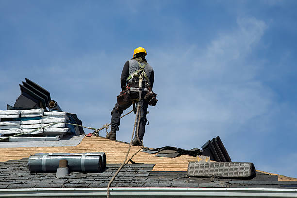 Professional Flat Roof Repair technician working in Fletcher, OH